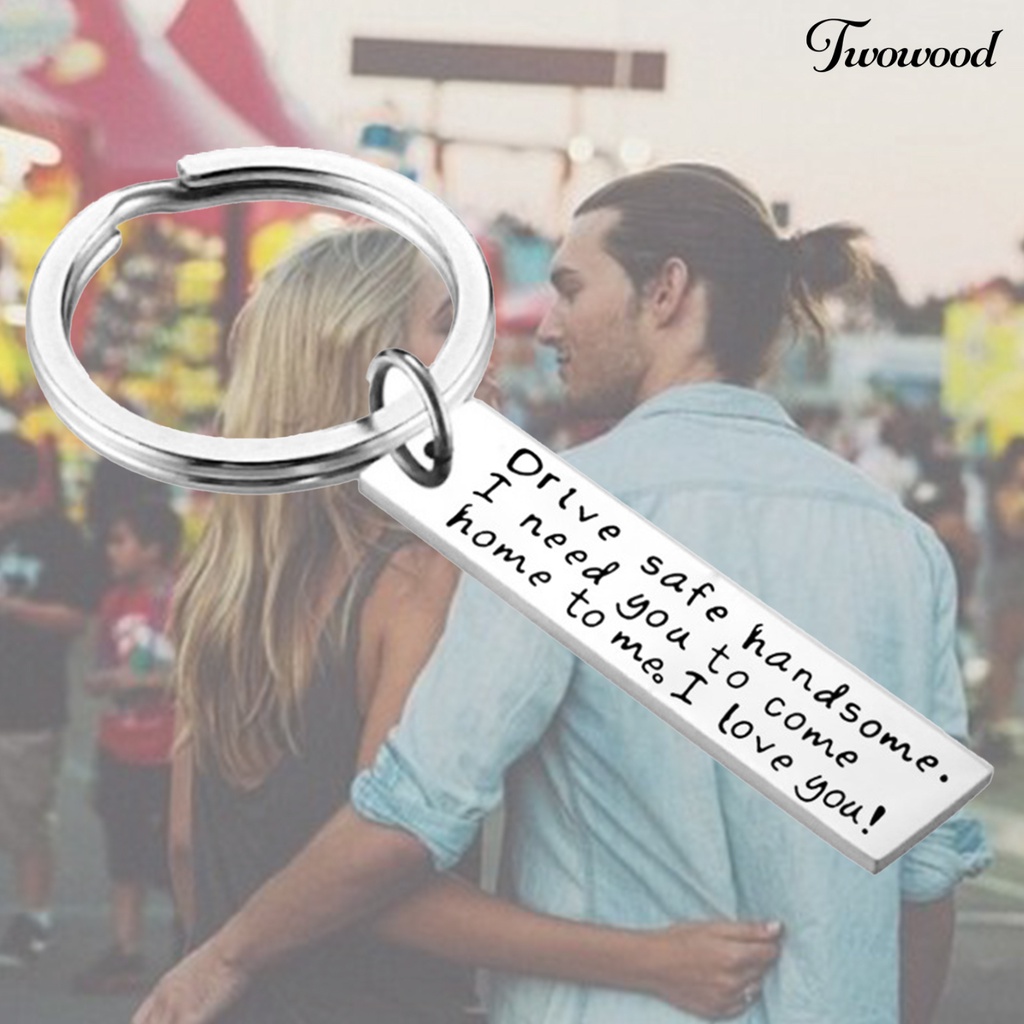 Gantungan Kunci Bahan Stainless Steel Anti Karat Tahan Lama Untuk Hadiah Ulang Tahun