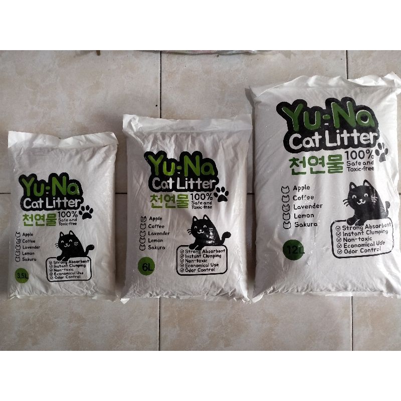 Pasir Kucing YUNA Cat Litter 3.5 Liter/6 Liter/12 Liter