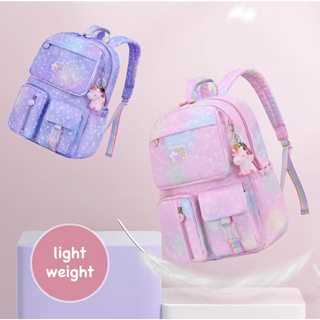 WWH20 Tas Anak Ransel Sekolah LoveStar Unicorn Model Backpack Impor TKM