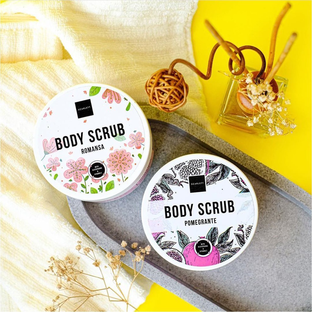 Scarlett Whitening Body Scrub / Lulur Mandi Scarlett