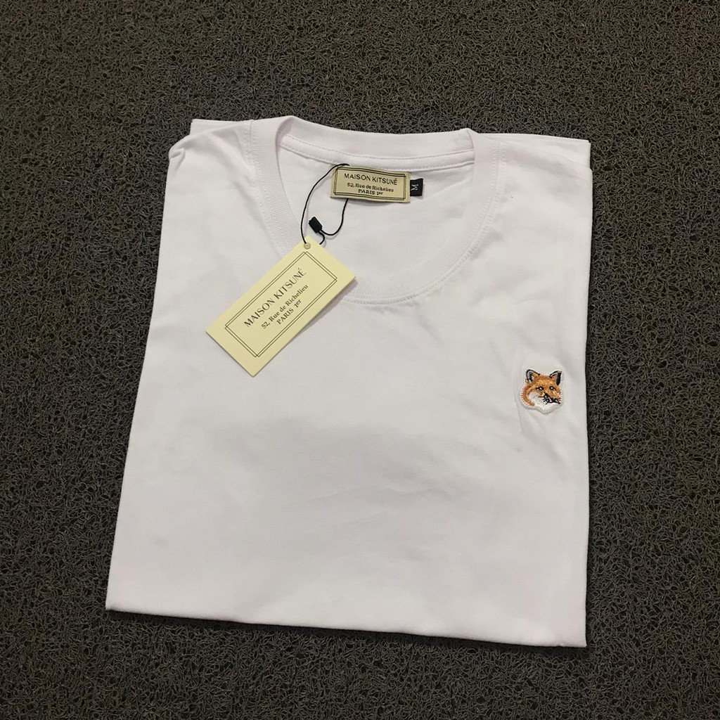 Kaos Maison Kitsune Baju Maison Kitsune T Shirt Maison Kitsune Original Premium Shopee Indonesia