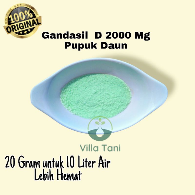 Jual Gandasil D Pupuk Daun 20 Gram Kemasan Repack Lebih Hemat | Shopee ...