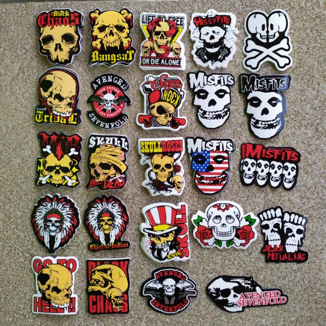 Stiker Gambar Skull Tengkorak Shopee Indonesia