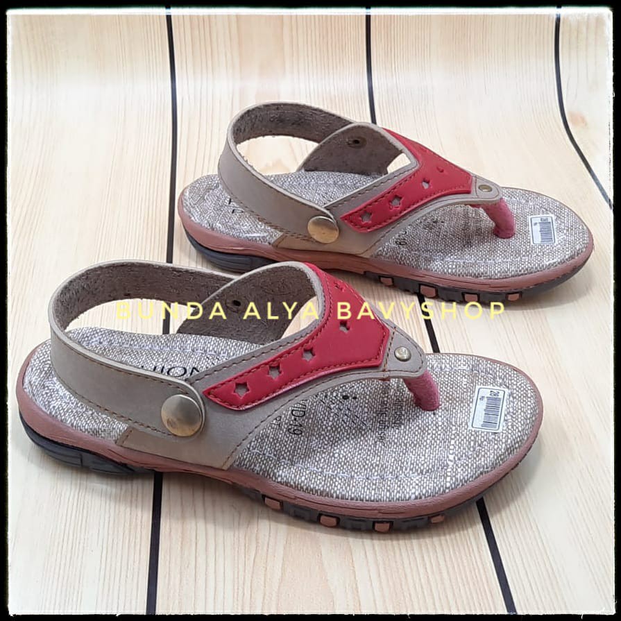 Sendal Jepit Anak Laki Usia 5 6 7 Tahun Size 28 - 32 MERAH - Sandal Anak Laki Laki Tali Anti Licin