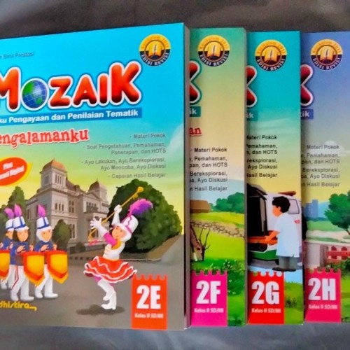 Paket Buku MOZAIK Tematik Yudhistira 2 SD Tema E F G H Set