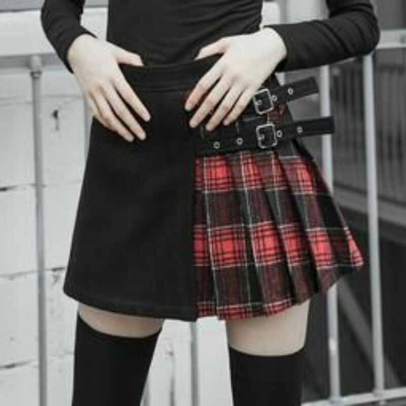 Gothic Japan/korea half mini skirt