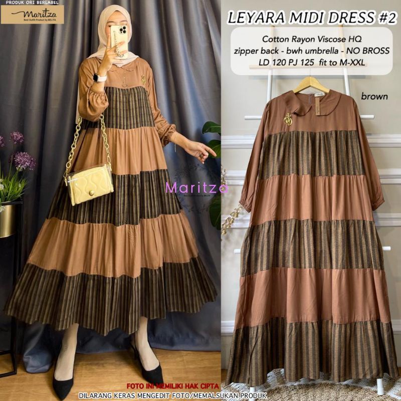 Leyara Midi Dress by Maritza Midi Dress Jumbo