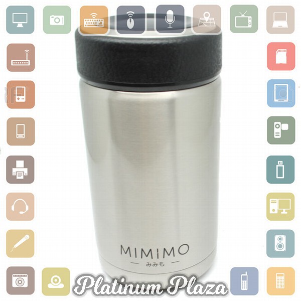 MIMIMO Botol Minum Thermos Mini Stainless Steel 400ML - Silver`8J6OY6-