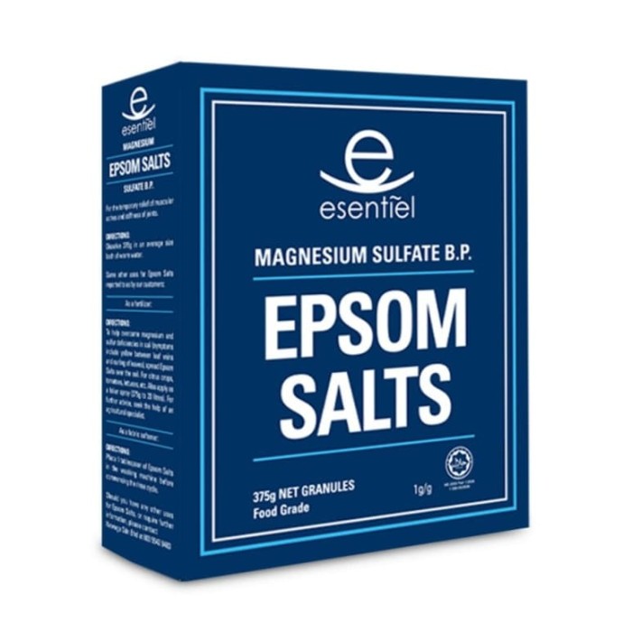 Epsom Salts Salt Esentiel Esential Essensial Magnesium Sulfate Sulfat