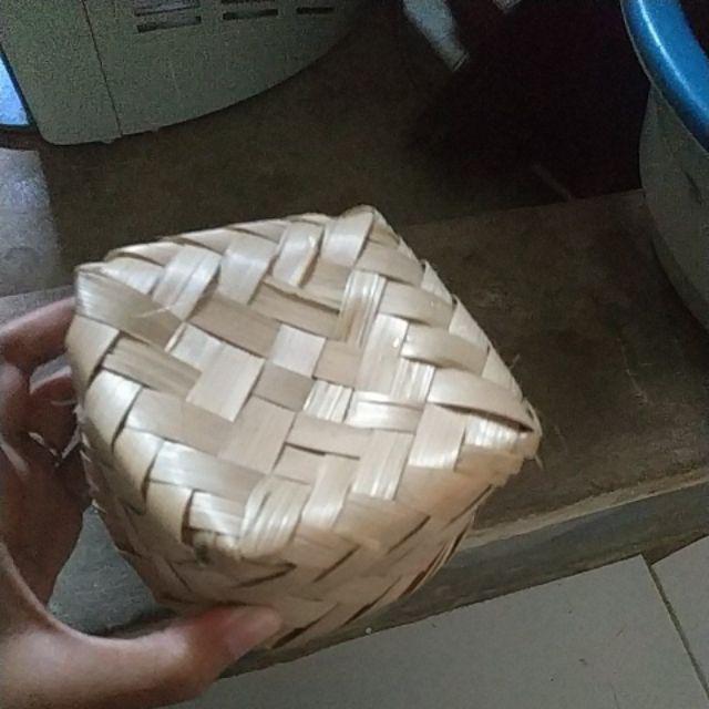 Dakontasik - Pipiti Besek Anyaman Bambu 11 X 11 X 4 Cm