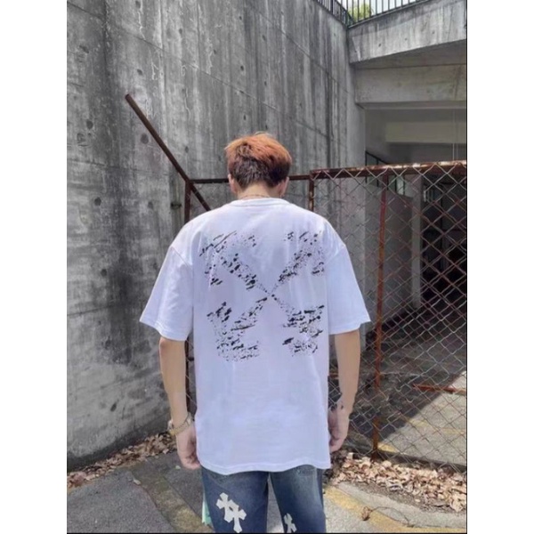t-shirt kaos pria off white premium import