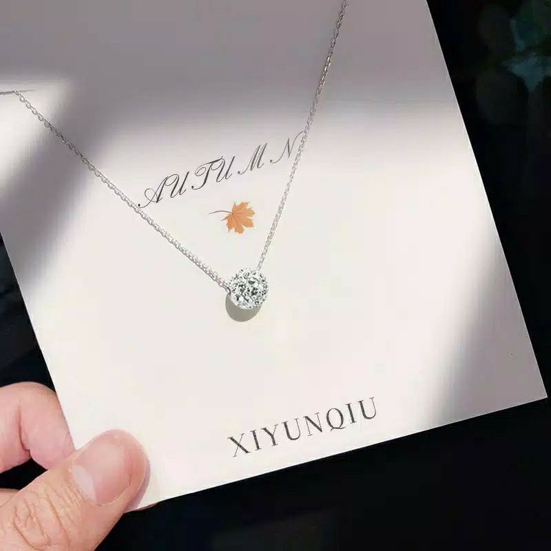 KALUNG WANITA LIONTIN BULAT MUTIARA/KALUNGTITANIUM/KALUNG