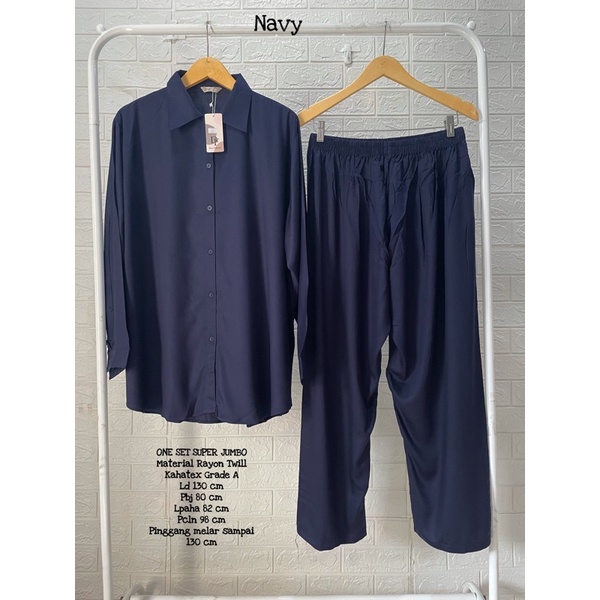 BEST SELLER One Set Super Jumbo Polos LD 120,LD 126,LD 130-Navy Ld 130