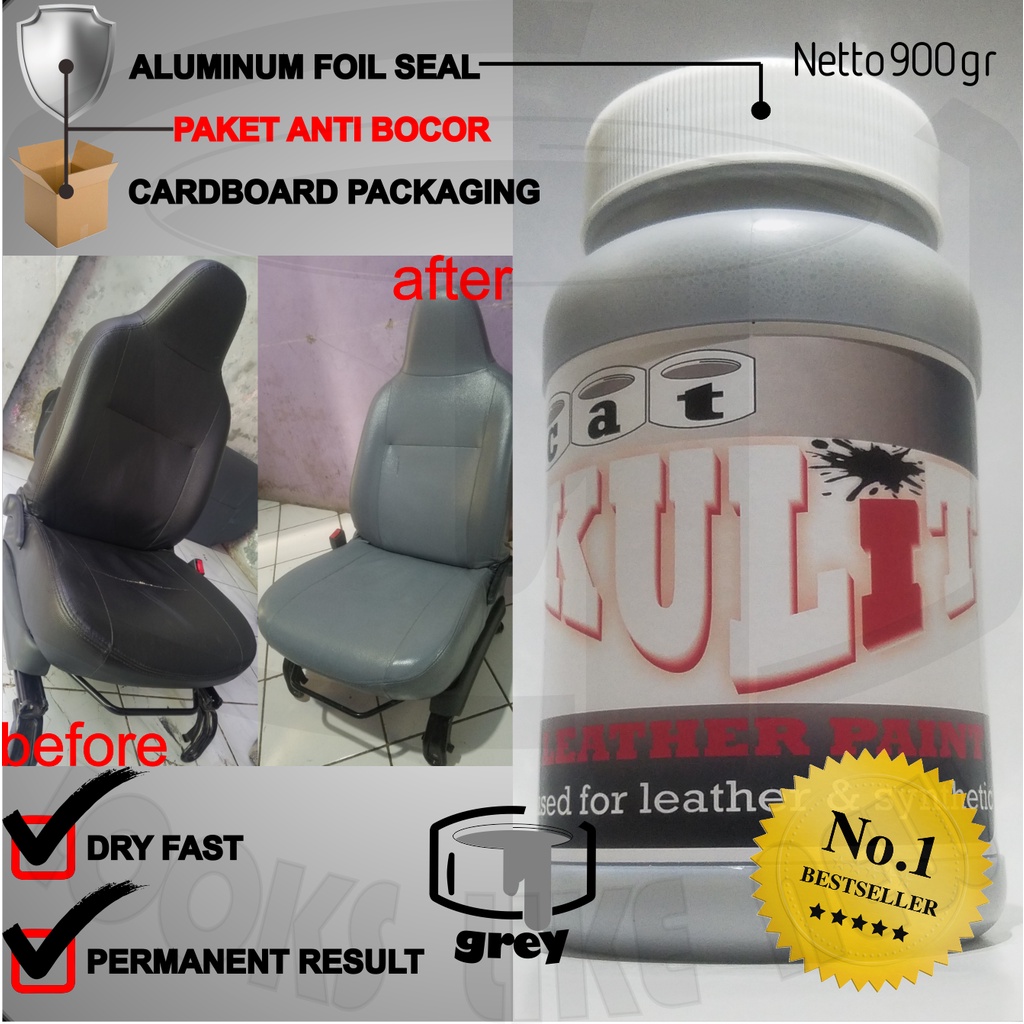 cat jok mobil, setir mobil, doortrim, dashboard kulit 900gr