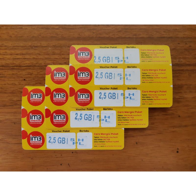 Voucher Data Indosat 2,5gb (5 hari)