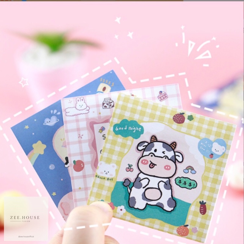 

Sticky notes milky cow Memo tempel cute cartoon