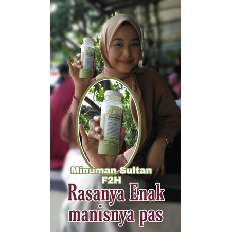 

minuman kekinian enak dan sehat merk SULTAN F2H Green Matcha Premium dalam botol green tea creamy asli dikirim dari bogor dramaga bukan meet jelly dream jelly