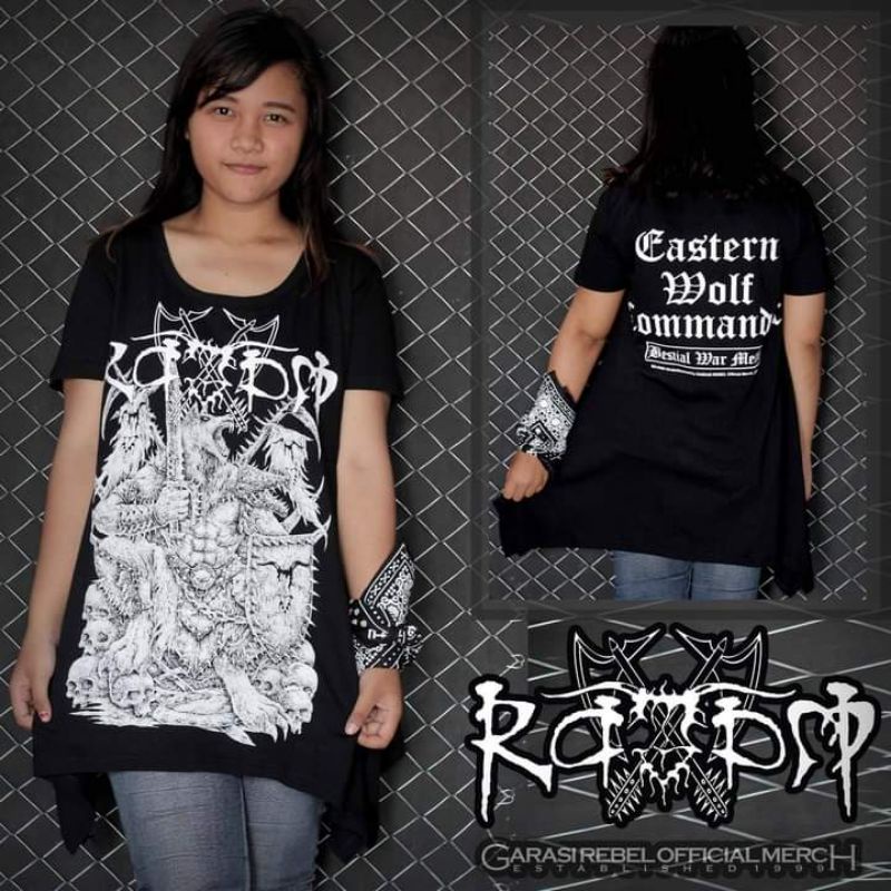 Garasi Rebel Dress Rajam Black Metal Madura kaos metal original