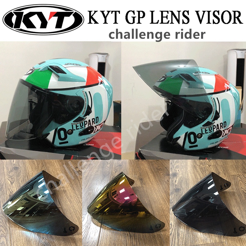 VISOR KACA HELM KYT KYOTO DARK SMOKE DAN CLEAR COD