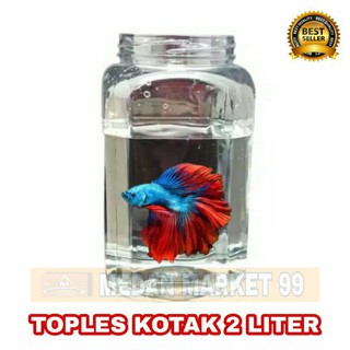 gosend | 1 paket= 25 pcs | toples plastik 2 liter | toples