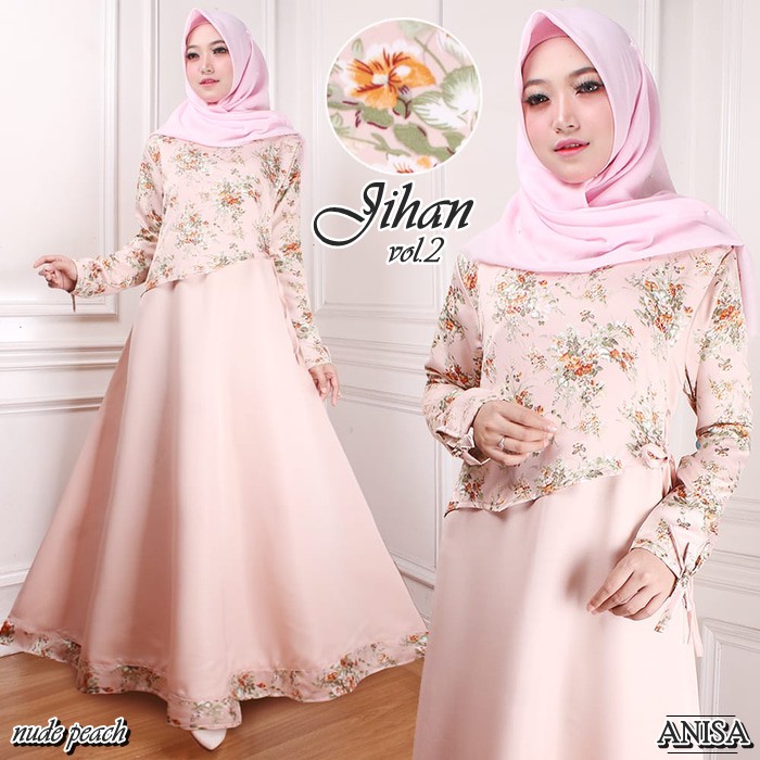 MURAH Pakaian atasan set muslimah sabyan ibu wanita Gamis Muslim Original | Jihan Maxi | Dress Wani