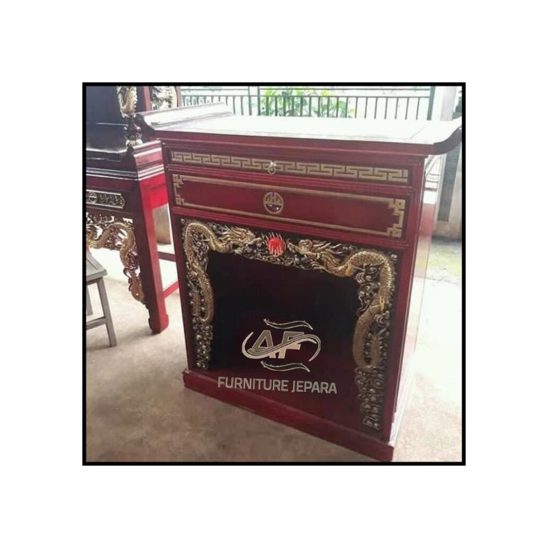 meja altar , meja altar sembahyang, meja kayu jati mebel jepara