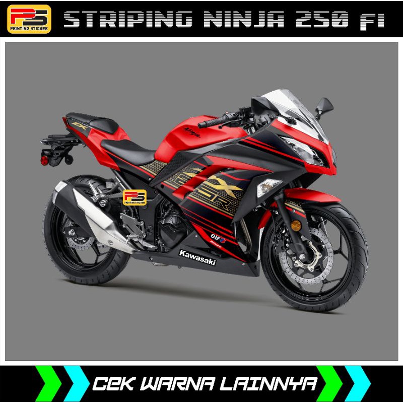 STRIPING NINJA 250 FI/STICKER DECAL NINJA FI 250 ZX