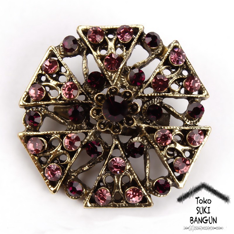 BRK 005-008 Bros Pin Mungil Bunga Wanita Fashion Flower Brooch Women