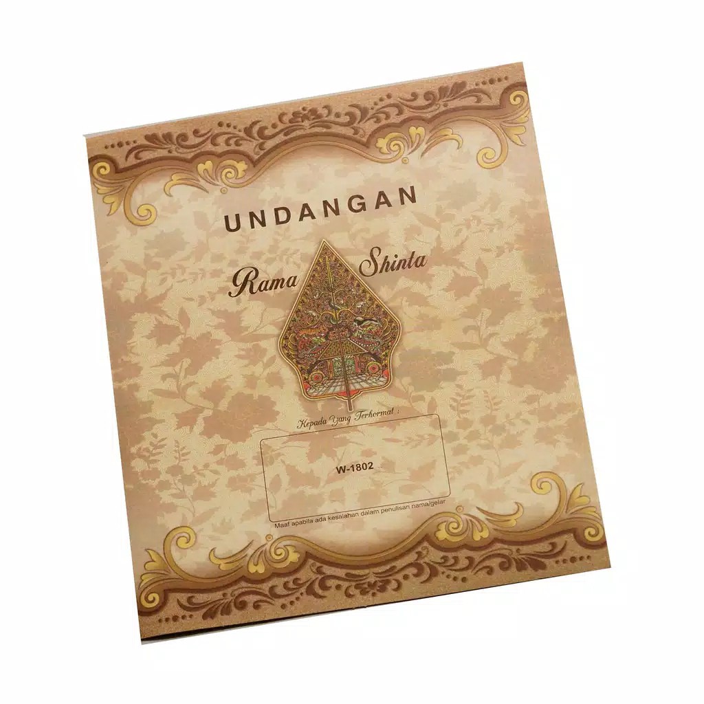 Undangan Pernikahan Murah / ERBA W-1802
