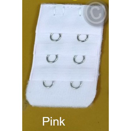 Pengait Bra Extension / Penyambung tali BH 2 kait / Sambungan Bra Save-Pink