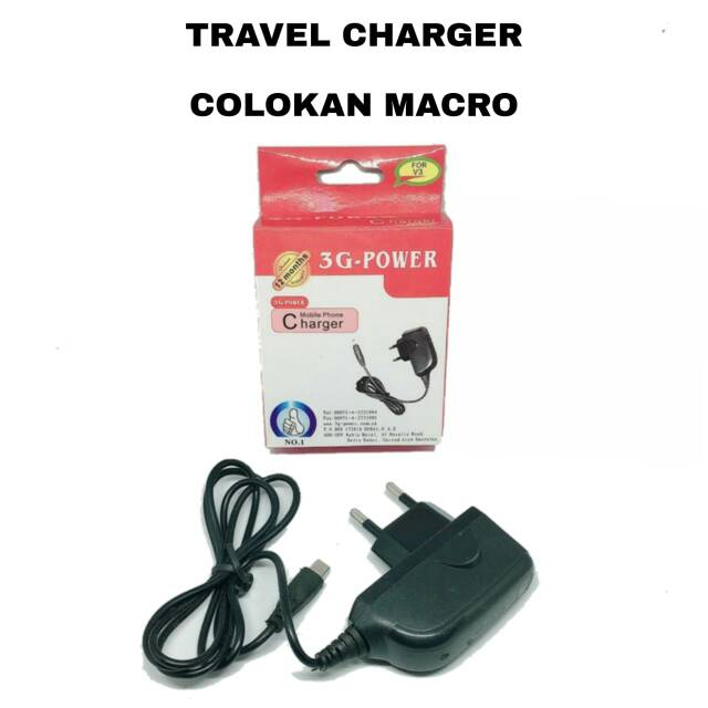 Travel Charger Jadul Cas Casan BLACKBERRY 9000 8300 8310 8320 Motorola V3 NEXIAN G900 Colokan macro
