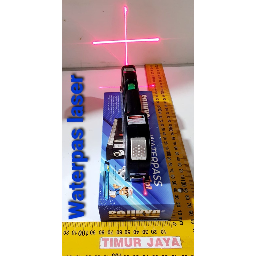 NANKAI Waterpass Laser 3 in 1 Penggaris 25 Level Vertikal Horizontal