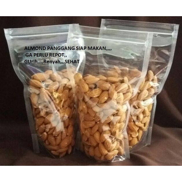 

500gram Almond KUPAS Original - Roasted (Panggang) USA - California