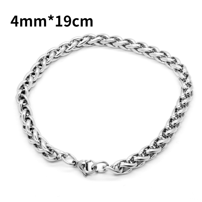 Gelang Hypoallergenic Bahan Titanium Steel Untuk Hadiah B-22007