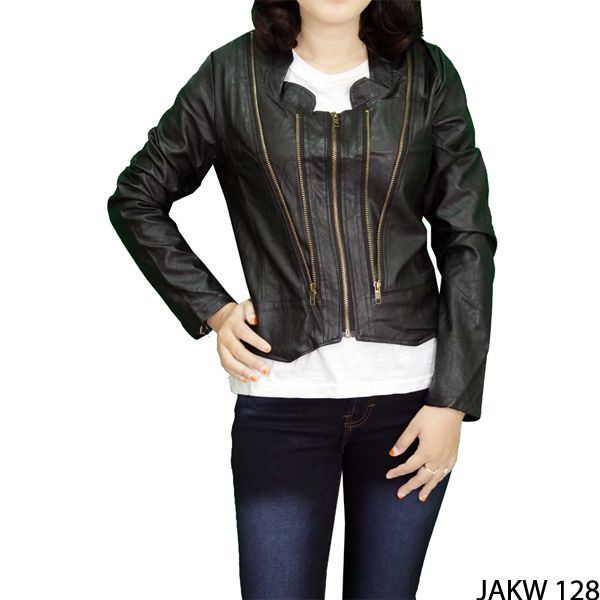 Jaket Keren Wanita Fabric Hitam – JAKW 128