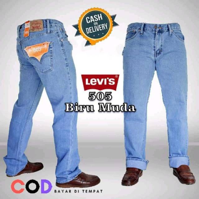 CELANA DENIM JEANS REGULER STANDAR KERJA TERMURAH / CELANA UFC MURAH STANDAR REGULLER PRIA DEW