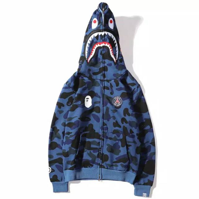 Jaket Hoodie BAPE X PSG