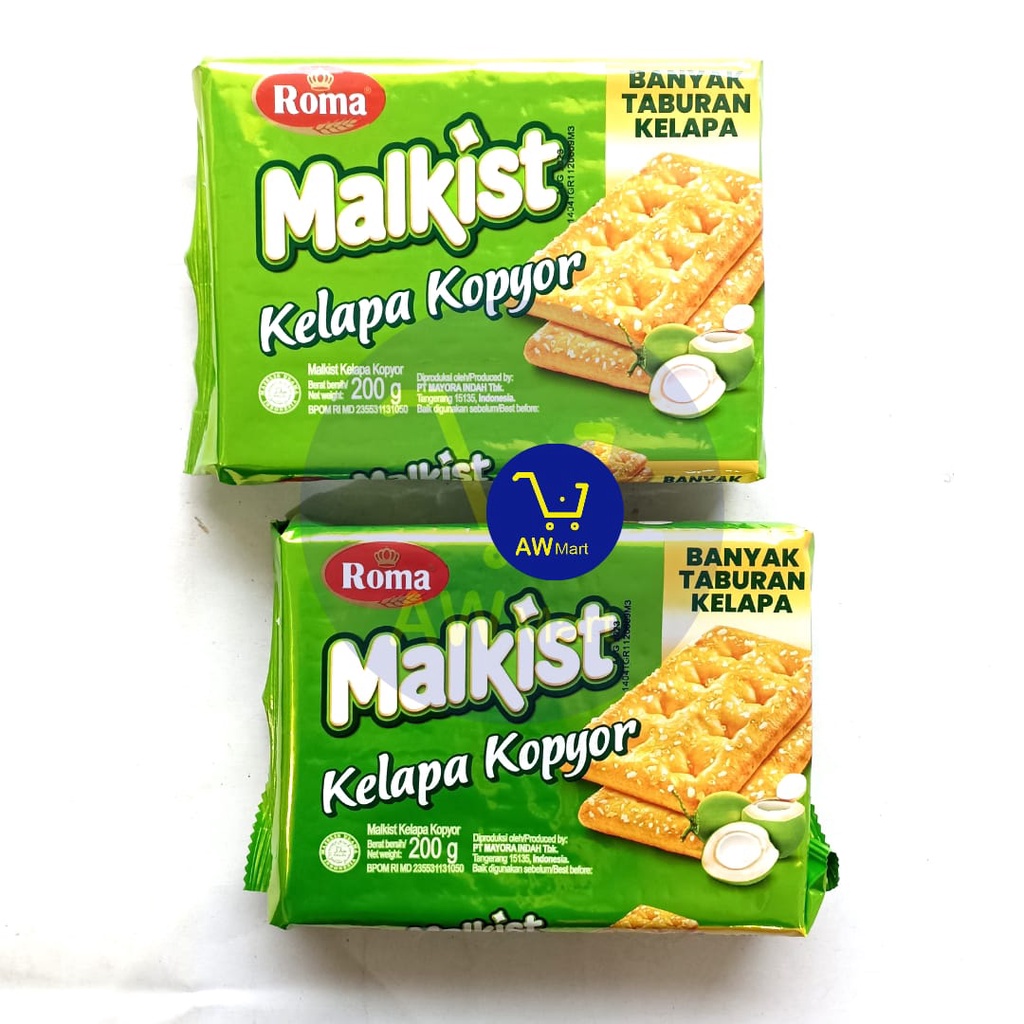 ROMA MALKIST KELAPA KOPYOR 200GR