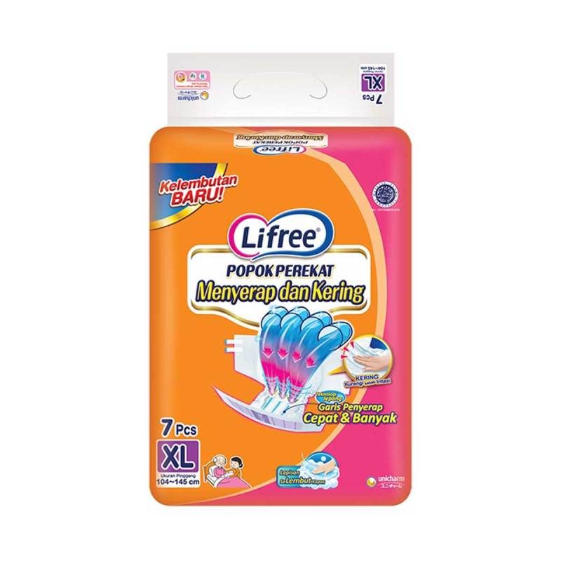 pampers lifree orang dewasa ukuran xl7 tipe perekat