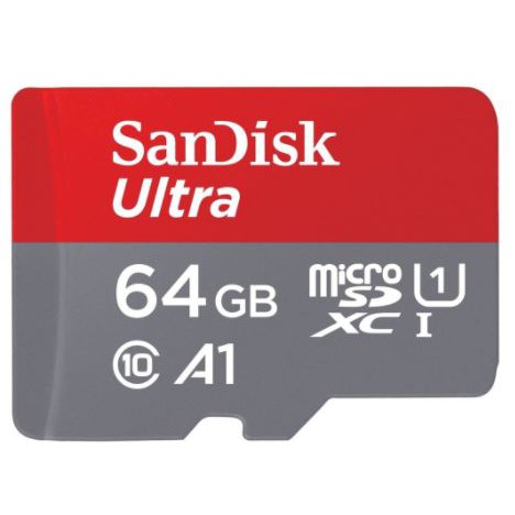 MICROSD SANDSIK A1 - 64GB CL10 UHS - Speed 100MBbps/MEMORY HP/MEMORYCARD