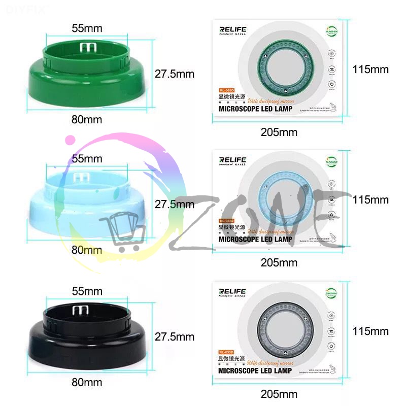 DUST-PROOF MICROSCOPE LIGHT - LAMPU LED MIKROSKOP RELIFE RL-033D