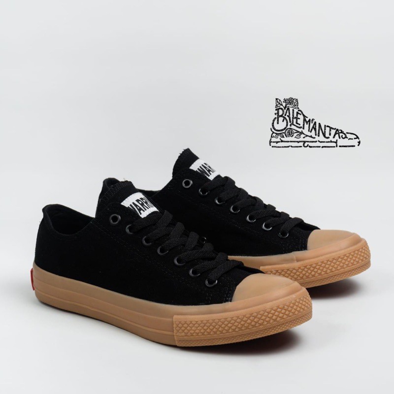 SEPATU WARRIOR BLACK GUM LOW / WARRIOR SPARTA / WARRIOR NEO SPARTA