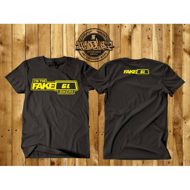 Kaos Fake Gl Free Sablon Nama Sesukamu Herex Racing Touring Shopee