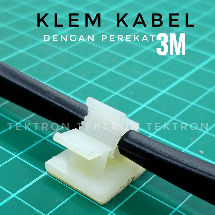 Promo Klem Kabel dengan Perekat 3M, perapi penempel kabel di tembok, 4-8mm Terlaris