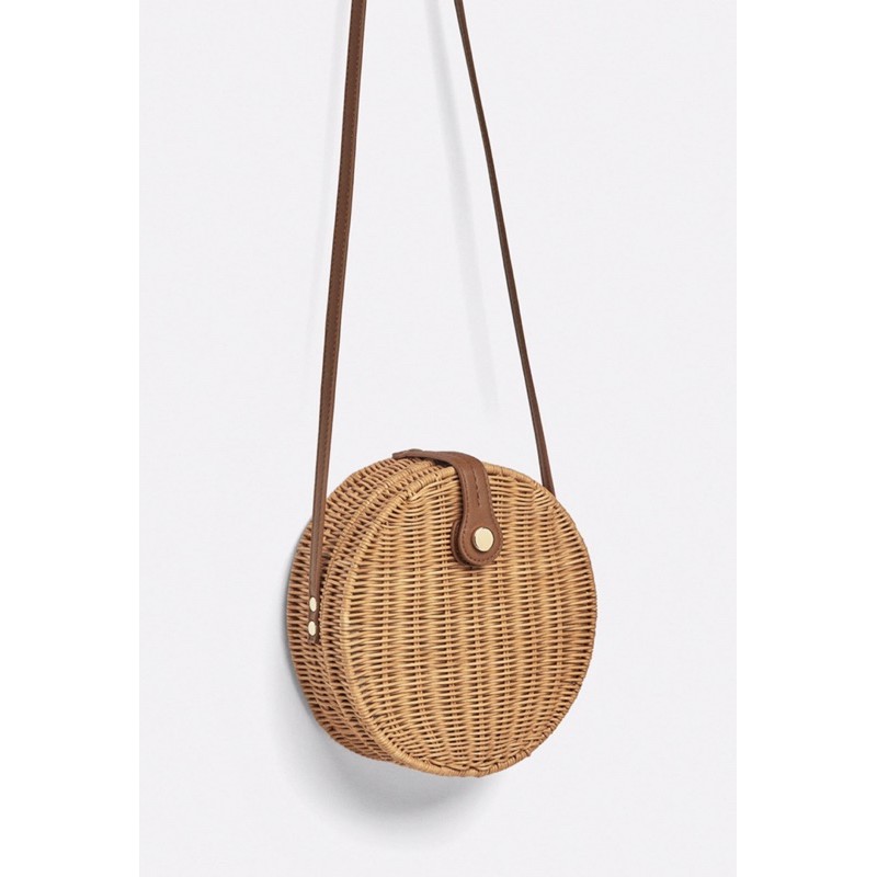Zara Rattan Bag Ori