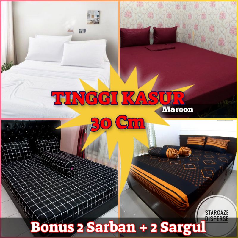 SPREI 180 160 TINGGI/TEBAL KASUR 30cm SEPREI SEPRAI HOMEMADE MOTIF KARAKTER AESTHETIC PUTIH POLOS 180 160 MURAH KATUN ADEM