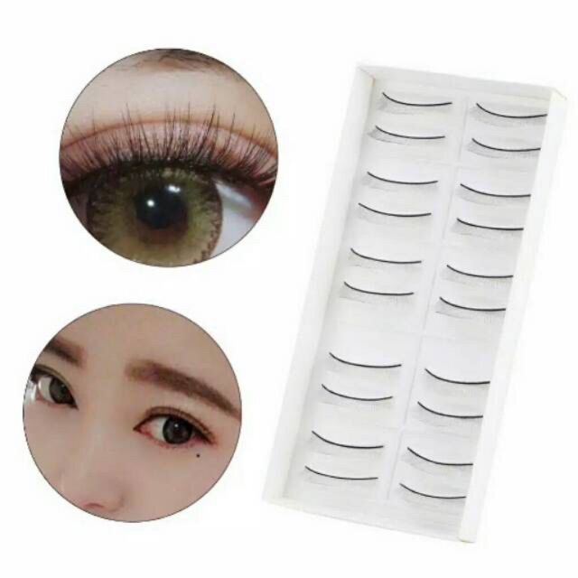 10 pasang bulu mata training Latihan eyelash extension