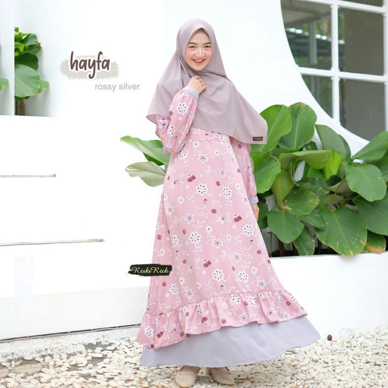 JUAL BAJU GAMIS HAYFA ORIGINAL BY RISKIRICH