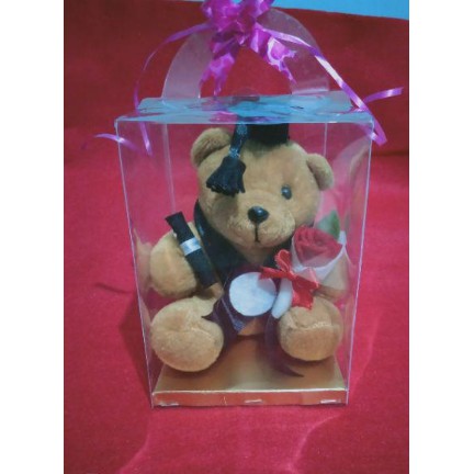 

Kotak Mika Souvenir Ukuran 10x10x16 Model Tas, Alas Karton