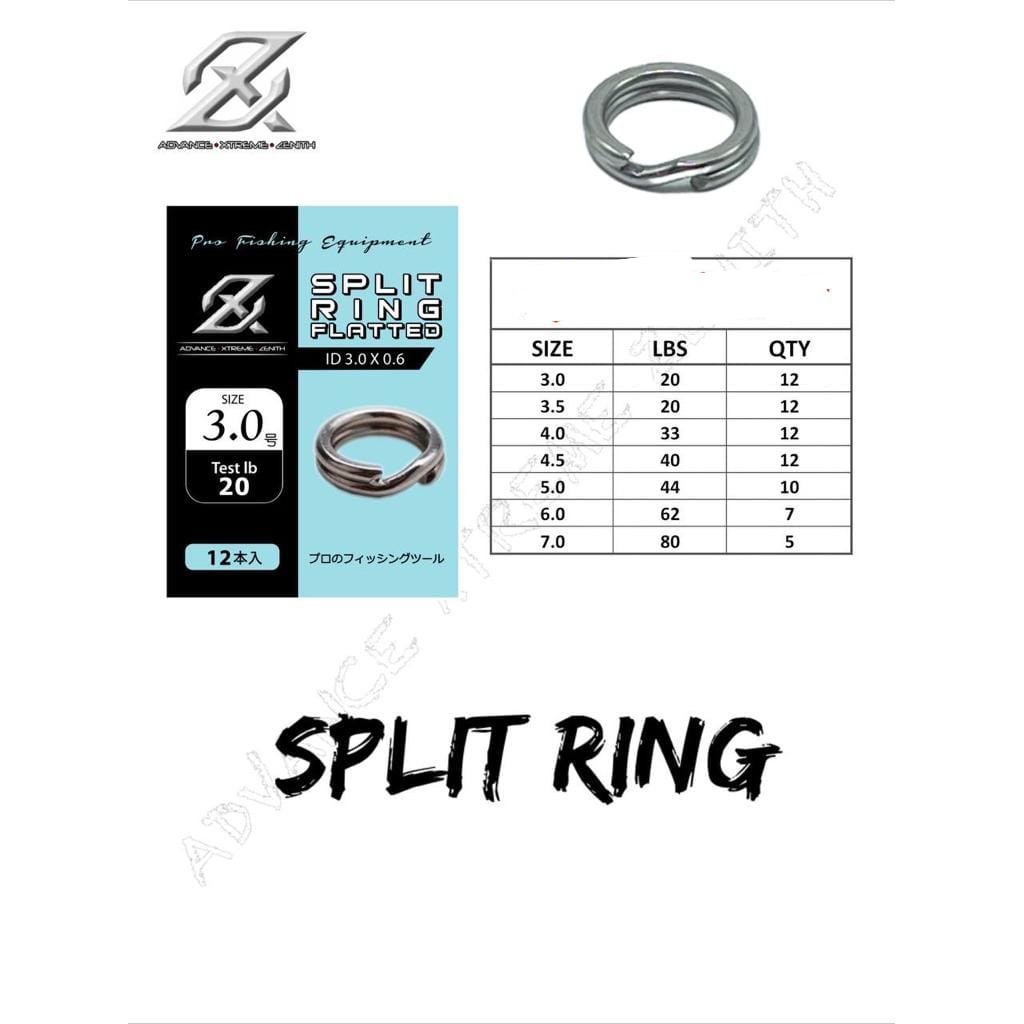 Split Ring AXZ FLATTED Stainless